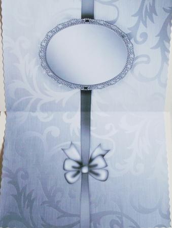 Elegant Metallic Greeting Matching Insert A5 Landscape by Kym Pendered