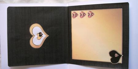 Elegant Hearts Matching Insert Square Landscape by Kym Pendered