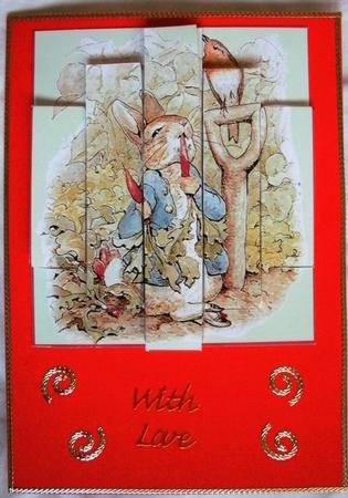 Panelled Peter Rabbit by Kym Pendered