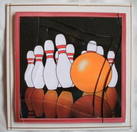 10 Pin Bowling Quick Card with Wavy Spiral Side Stacker by Kym Pendered