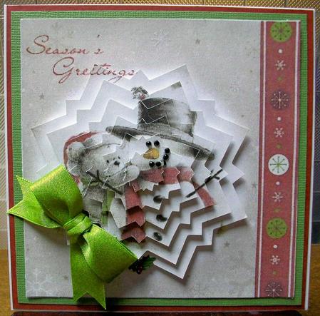 Snowman & Cute Teddy, Star Pyramids by Kym Weber
