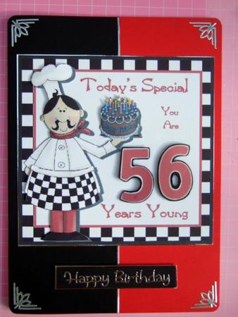 Today's Special - Male Age Card by Laraine Spink