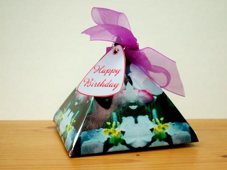 Crab Apple Triangle Box by Laraine Spink