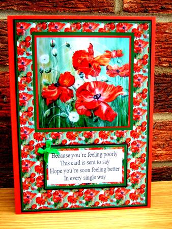 The Poppy Field Get Well by Laraine Spink