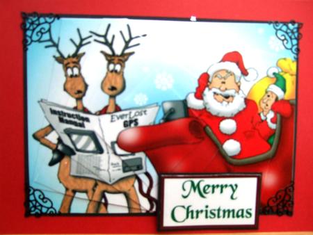 Sat Nav Santa by Laraine Spink