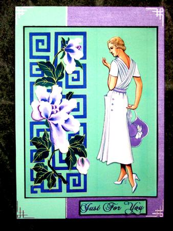 The Lady with the Lilac Hat by Laraine Spink