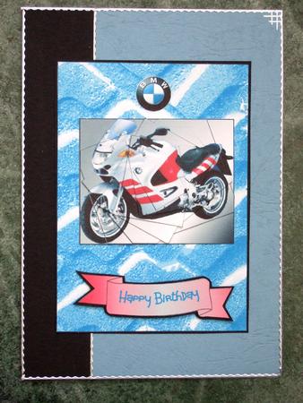 Bmw Motorcycle Spyramage by Laraine Spink