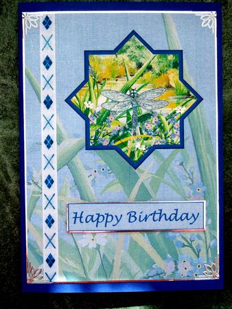 Dragonfly Days Angled Pyramid Topper by Laraine Spink
