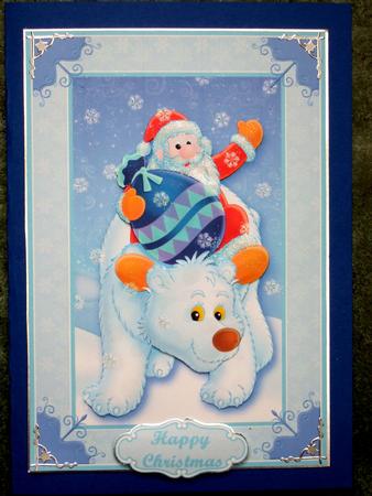 Here Comes Santa Step by Step Decoupage by Laraine Spink