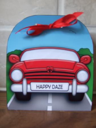 3D Transport Sports Car Treat or Favour Box Mini Kit by Laraine Spink