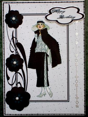 Fashion Lady Card by Laraine Spink