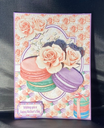 Macaroons and roses 5x7 by Laura Inglis