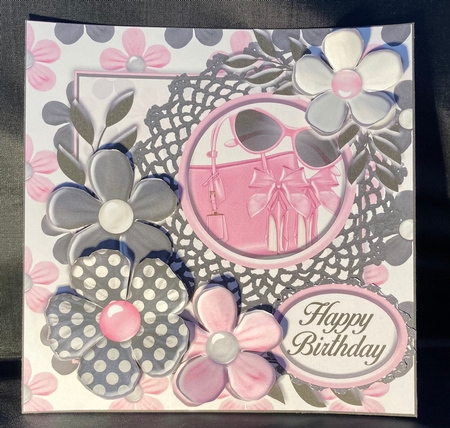 Purple Chic! Quick card #3 by Laura Inglis