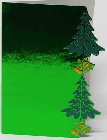CHRISTMAS TREE BORDER EDGE 8 by Laura Nicholls