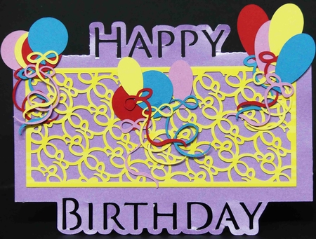 Top To Bottom Birthday Card 01 by Laura Nicholls