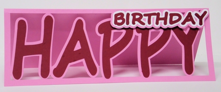 Happy Word Card Birthday by Laura Nicholls