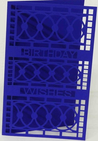 Birthday Wishes Cut Out Card by Laura Nicholls