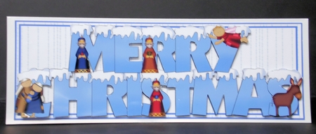 Large Dl Card - Snow Capped Christmas 3 by Laura Nicholls