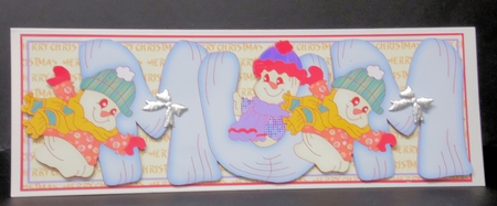 Large Dl Card - Merry Christmas - Mum by Laura Nicholls