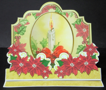 Christmas Single Candle 3D Easel Card Mini Kit by Laura Nicholls