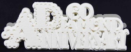 Scalloped Layered Diamond Anniversary Card by Laura Nicholls
