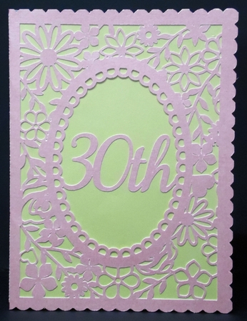 Pretty 30th Birthday floral card  by Laura Nicholls
