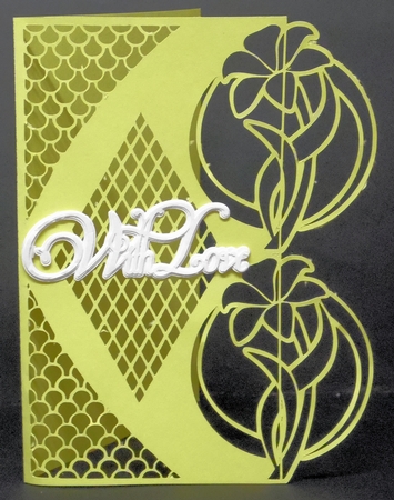 Daffodil Latticed Card, All formats by Laura Nicholls