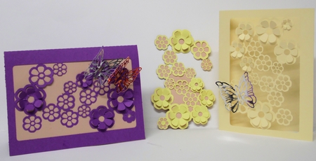 Cascading Flowers Card by Laura Nicholls