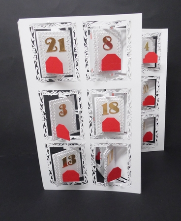 Advent Calendar Swivel Card & Box by Laura Nicholls