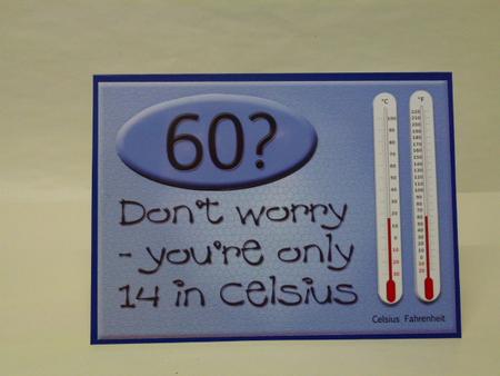 Age Thermometer - 60 by Laura Nicholls