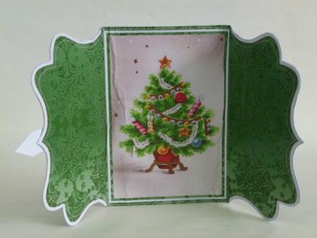 Elegant Tree Green Buckle Bracket Mini Card Kit by Laura Nicholls