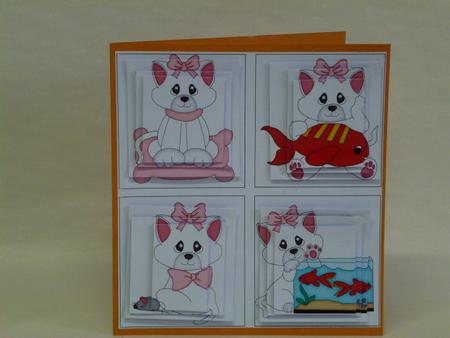 4 Squared Puramid Corners Card Template - Cu4cu by Laura Nicholls