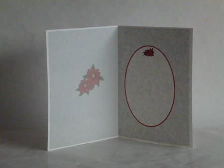 Red Flowers on Gray Is by Laura Nicholls