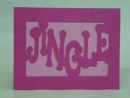 531 Jingle Bells Card  by Laura Nicholls