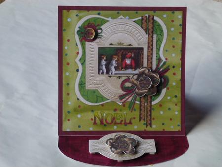 633 Christmas Noel Topper and Easel Card  HAND and MACHINE Formats by Laura Nicholls