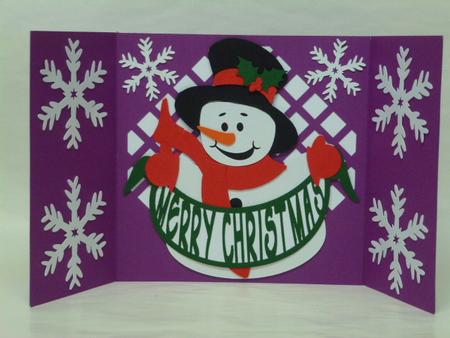 Snowman - I Believe - Card by Laura Nicholls