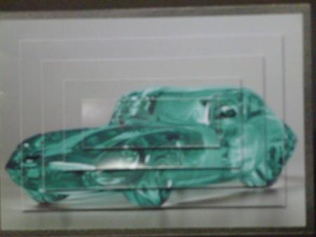 Pale Green Glass Jaguar Car Pyramid Featured Gallery Photo