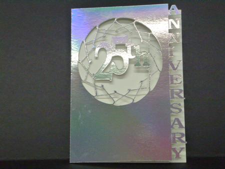 25th Anniversary Card by Laura Nicholls