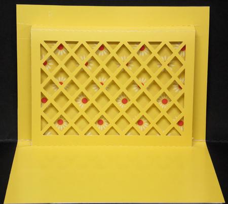 Pop Up Lattice Card 3 - Sil by Laura Nicholls