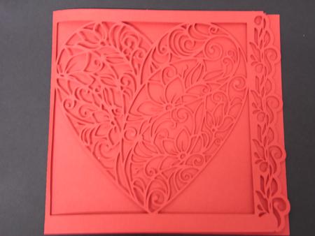Heart Intricate Cut Out Card by Laura Nicholls