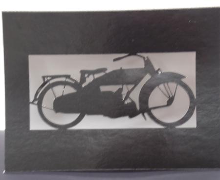 VINTAGE HARLEY-DAVIDSON MOTORCYCLE by Laura Nicholls