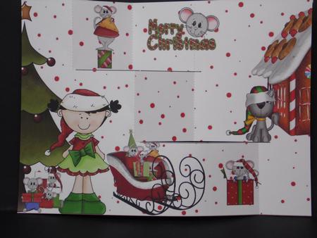 3 Step Merry Christmouse Cameo by Laura Nicholls