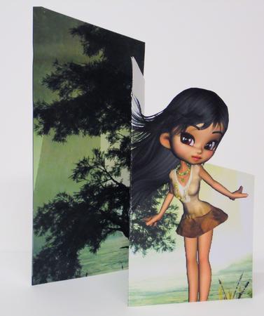 Pocahontas Cascade Card by Laura Nicholls
