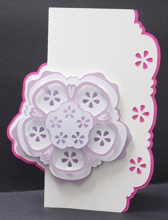 Over The Fold Floral Medallion Card by Laura Nicholls
