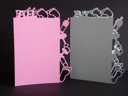 Baby Edged Card by Laura Nicholls