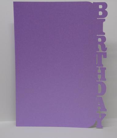 Birthday Edged Card by Laura Nicholls