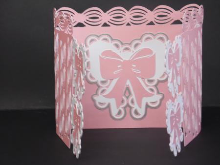 Ribbon and Bows Door Card by Laura Nicholls