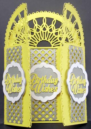 Birthday Buckle Door Card by Laura Nicholls