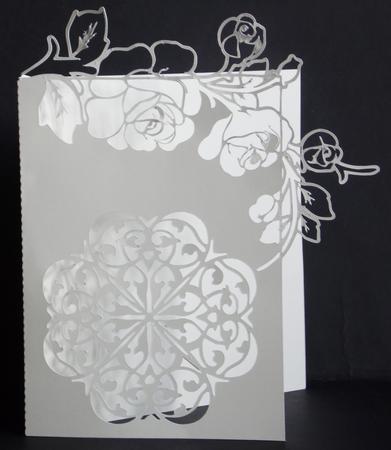 Rose Edge Fancy Card by Laura Nicholls
