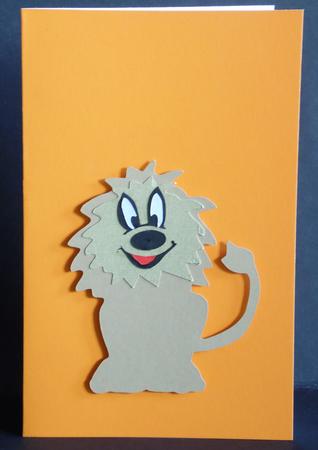 Leo The Lion Card by Laura Nicholls
